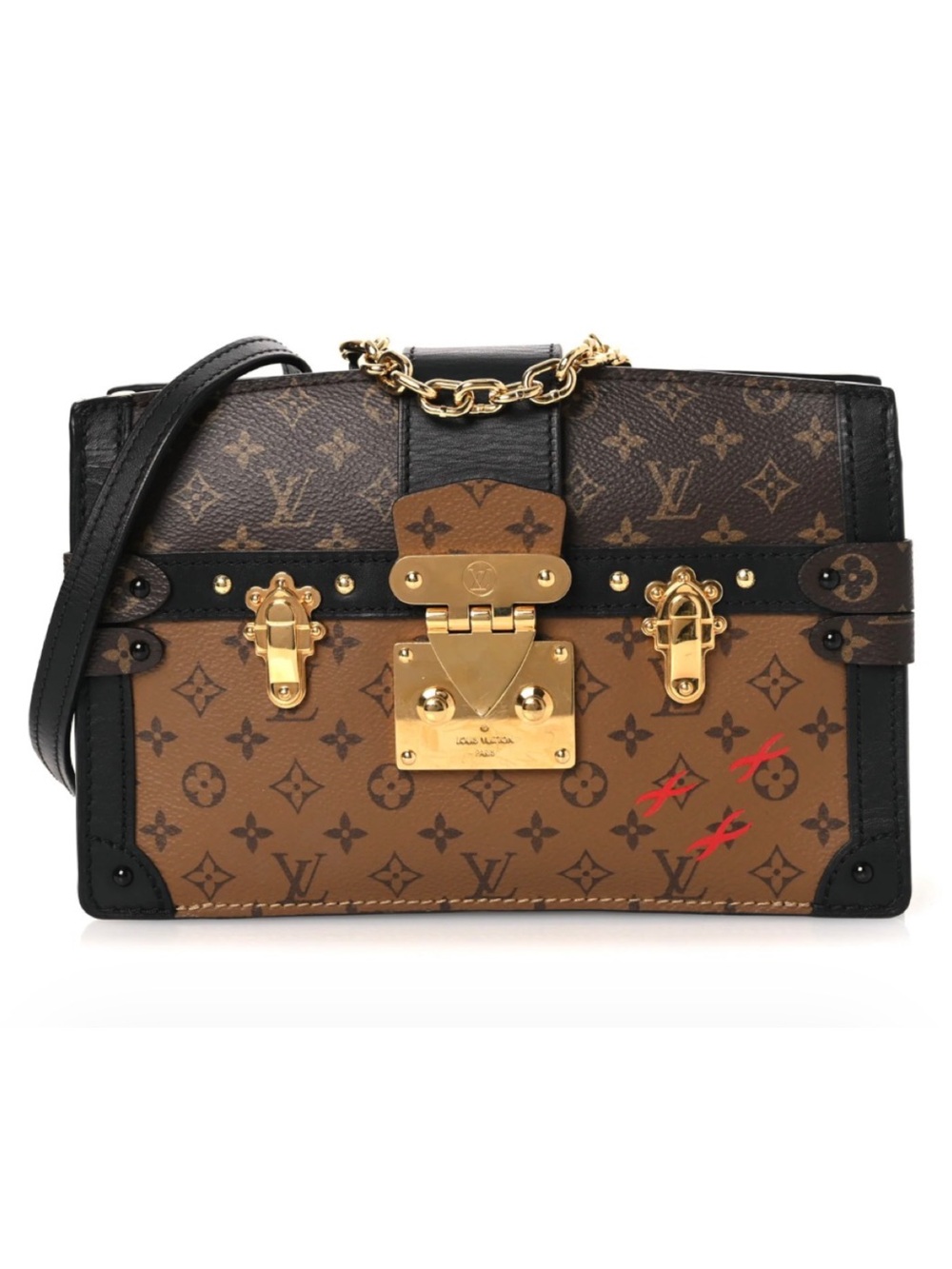 Louis Vuitton Reverse Monogram Trunk Clutch